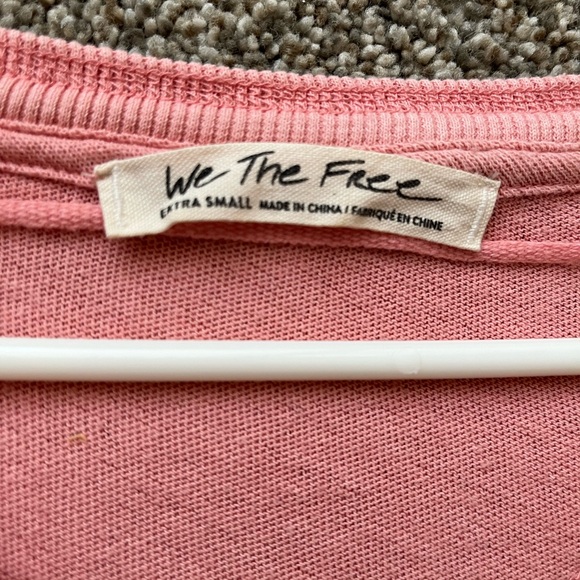 ‘We the Free’ Free People Pink Longsleeve Top - Picture 4 of 4
